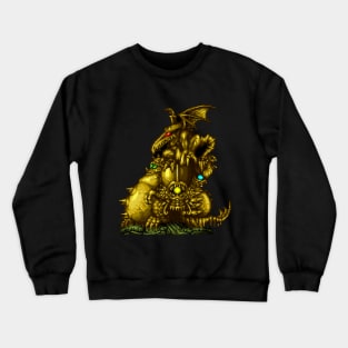 Space Pirates Golden Statue Crewneck Sweatshirt